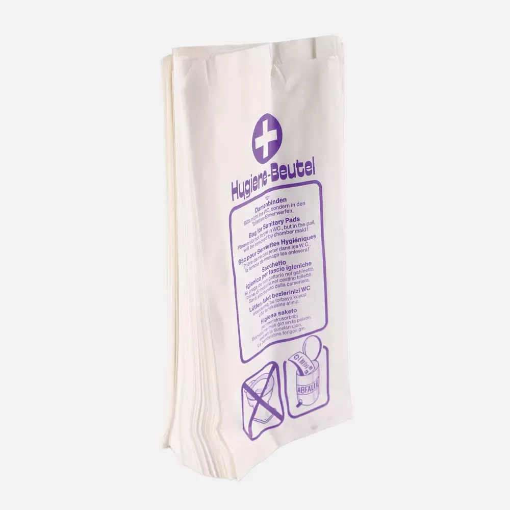 HygoStar 32288, Recycled Paper Hygiene Bag, White, image 2