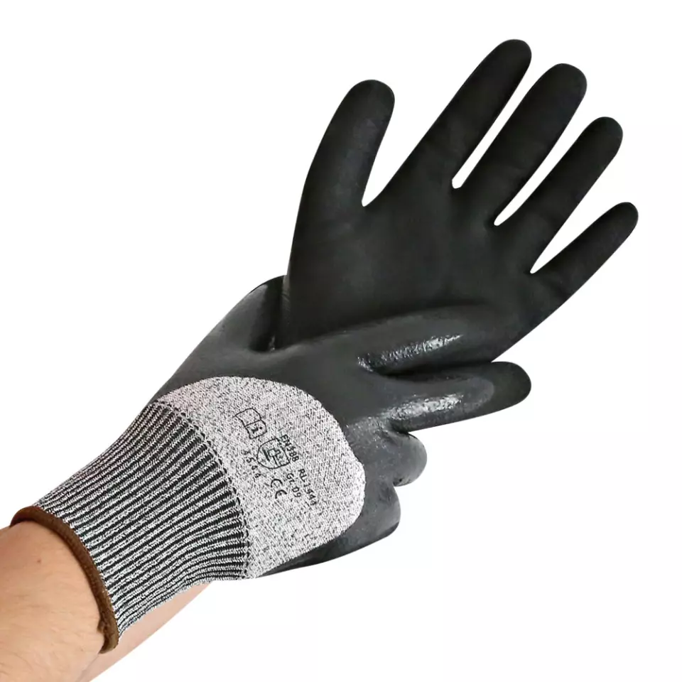 Franz Mensch 336194, Double Dipped Nitrile Coated Cut Protection Gloves, image 1, gallery thumbnail