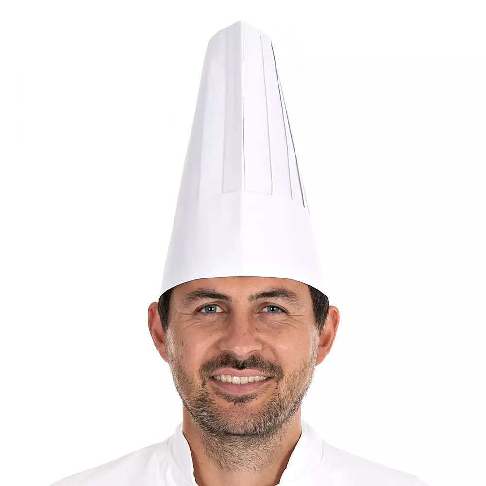 HygoStar 0195, Le Chef Paper Chef's Hats, 25 cm, White