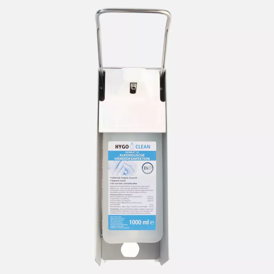 HygoClean 888432, Euro-Aluminiumspender, 1 l, kurzer Armhebel, Kunststoffpumpe, image 1, gallery thumbnail