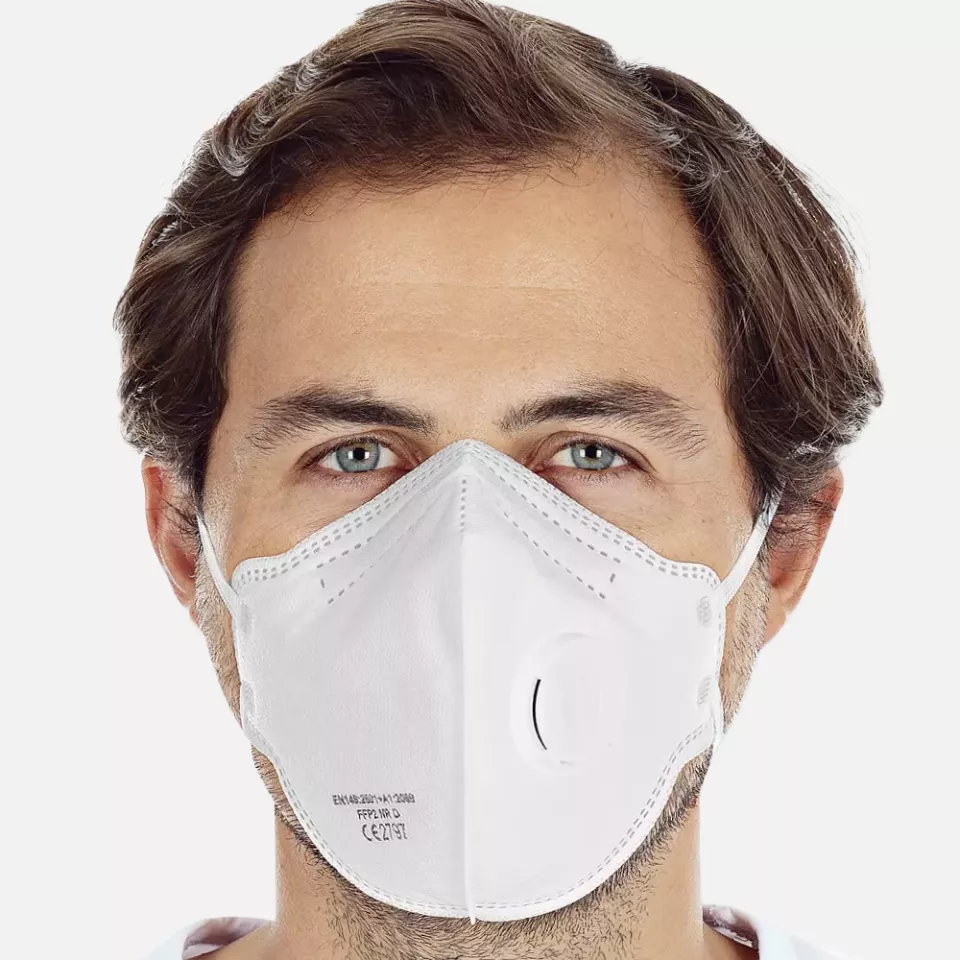 HygoStar 29330P, FFP2 NR Respirators, Vertically Foldable, With Valve, PP, Economy Pack, image 1, gallery thumbnail