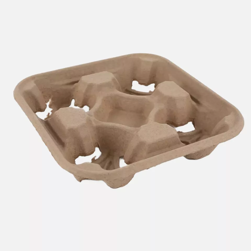NATUREStar 40249, Quattro Organic Recycled Paper Cup Holder, image 2, gallery thumbnail