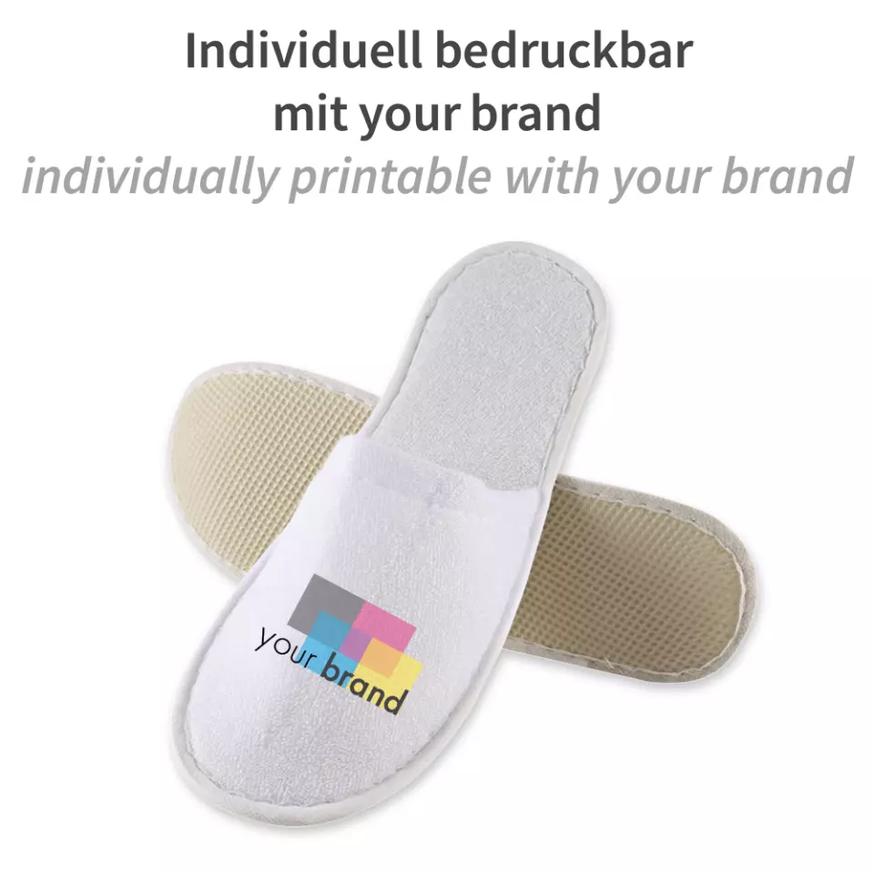 HygoNorm 55516, Classic Polyester Slippers, Closed, White, image 5, gallery thumbnail