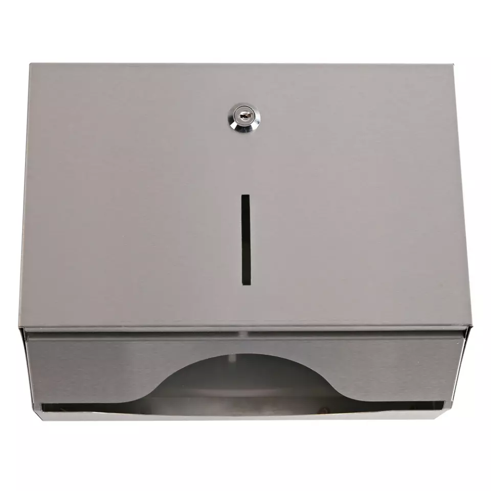 Hygostar 889650, C/V/ZZ-Fold Hand Towel Dispenser, Stainless Steel, image 2, gallery thumbnail