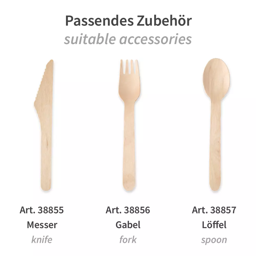 NATUREStar 38858, Wood Coffee Spoons, 110 mm, Organic, image 3