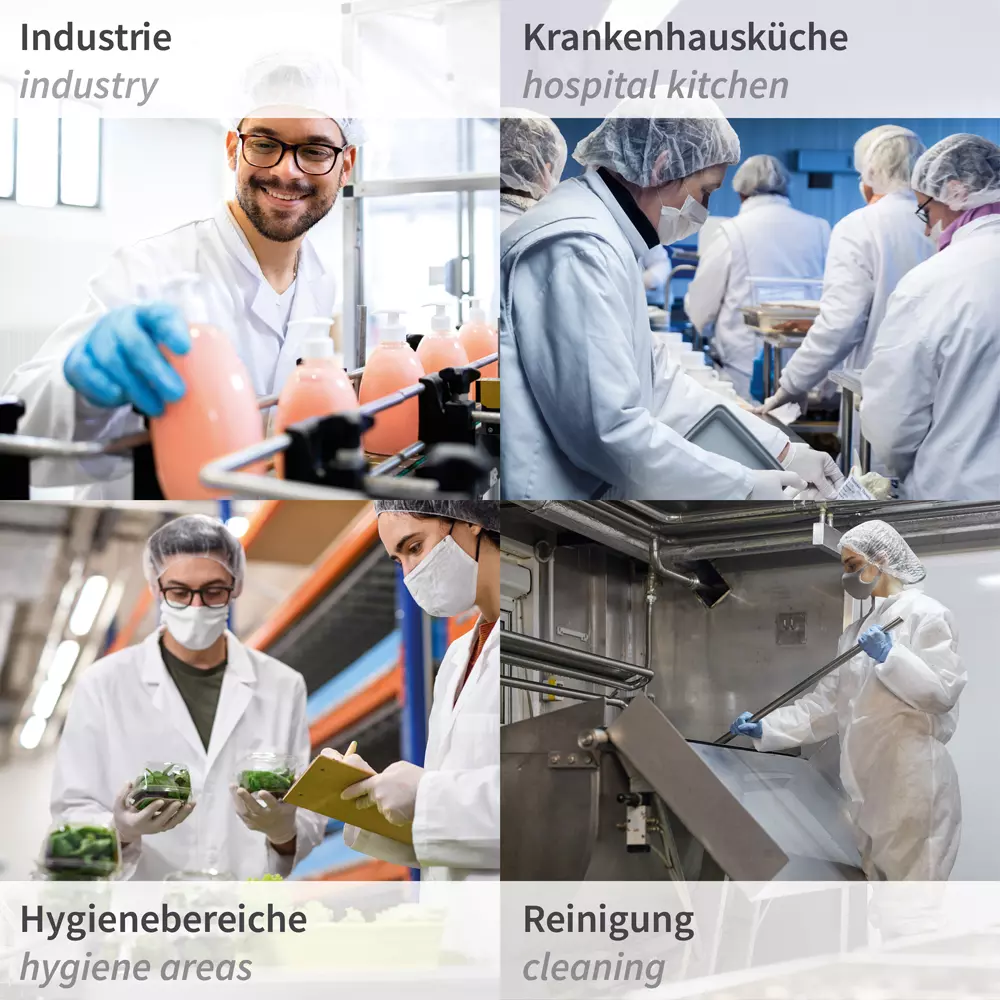 HygoStar 1220, Viscose Bouffant Caps, Perforated, ø 53 cm, White, image 9