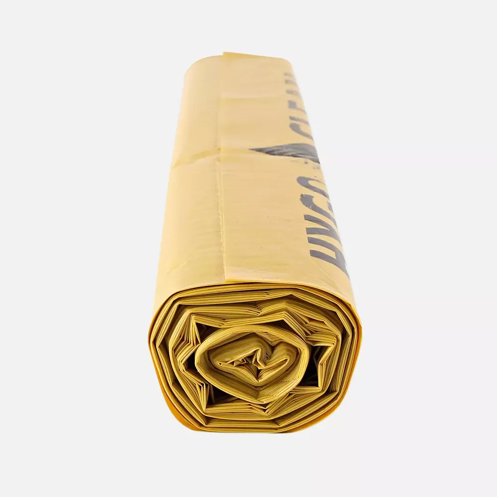 HygoClean 32558, Light LDPE Waste Bags, 120 l, Yellow, Roll, image 4