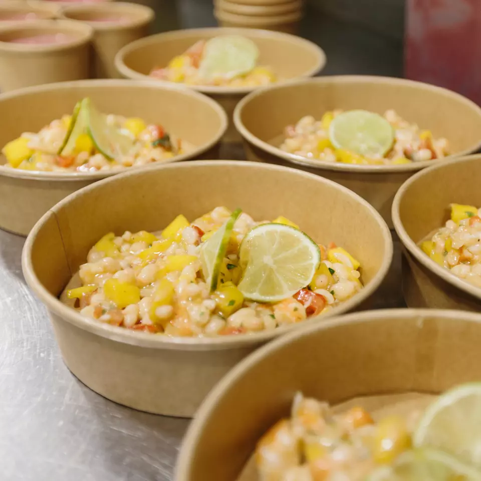 NATUREStar 416130, Caesar Organic Kraft Paper/PLA Salad Bowls, 1300 ml, Ø 185 mm, image 10, gallery thumbnail