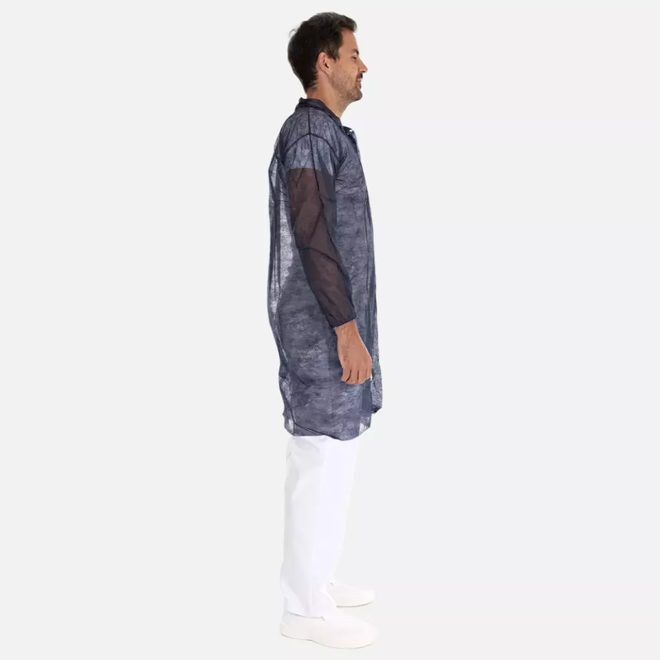 HygoNorm 274296, Eco PP Visitor Gowns, Push Buttons, XXXL, Blue, image 3, gallery thumbnail