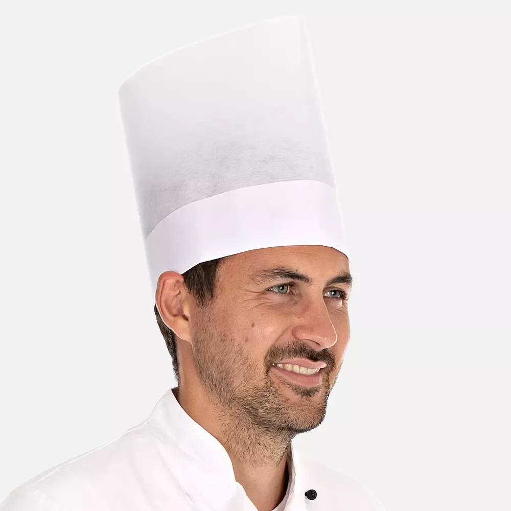 HygoStar 0971, Europa Extra Chef's Hat, 22 cm, White (Viscose, Exposed), image 2