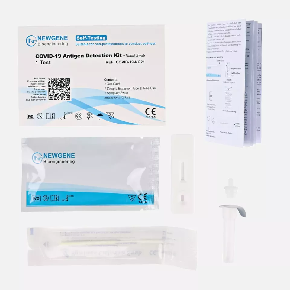 Franz Mensch 315041, Newgene SARS-CoV-2 Antigen-Schnelltest-Kit, Nasenabstrich (vorderer Nasenbereich), image 3, gallery thumbnail