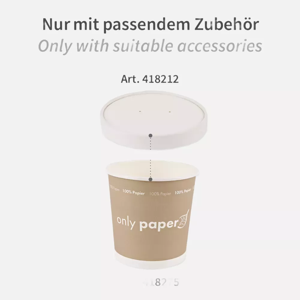 NATUREStar 418275, Organic Paperboard Soup Cups, 750 ml, ø 115 mm, image 4
