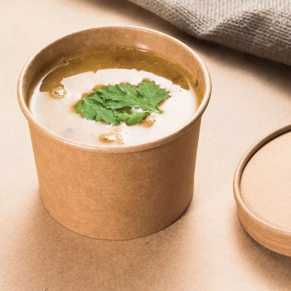 NATUREStar 416275, Minestrone Organic Soup Cups, 750 ml, ø 116 x 115 mm, Kraft Paper/PLA, image 9