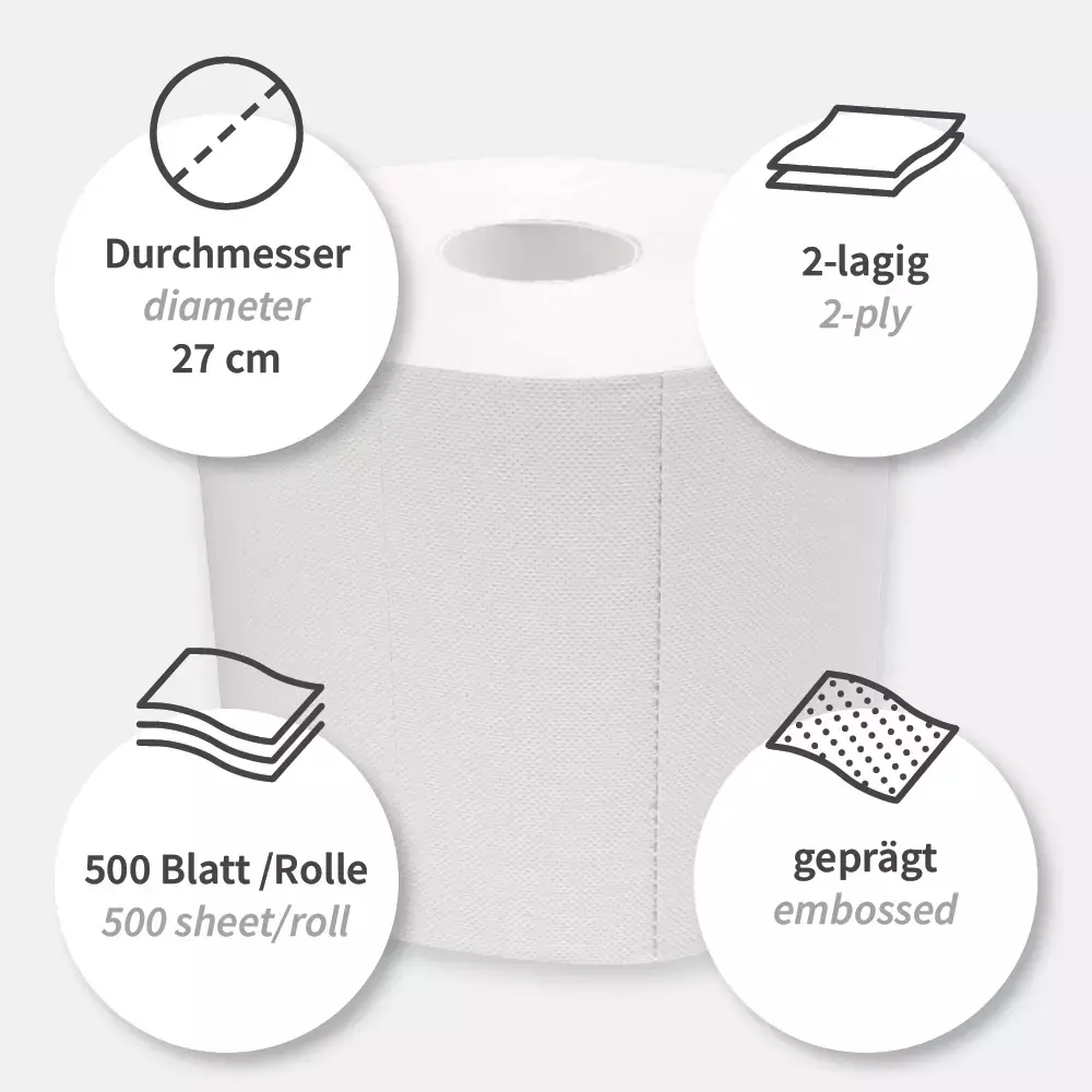 HygoClean 304411, Allfood 2-Ply Cleaning Papers, FSC®-Mix, White, image 4