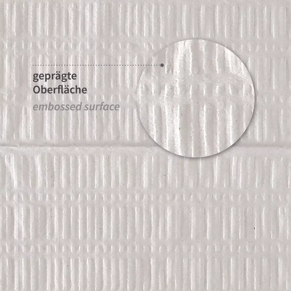 HygoClean 317480, Recycled Paper Cleaning Cloths, 3-ply, Pleated, Nature, image 4, gallery thumbnail