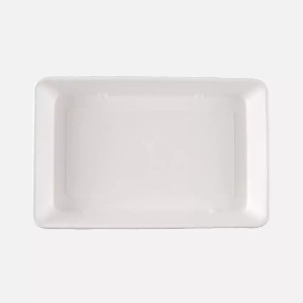 NATUREStar 411440, Classico Organic Rectangular Bagasse Trays, 230 x 156 x 31 mm, 900 ml, image 4