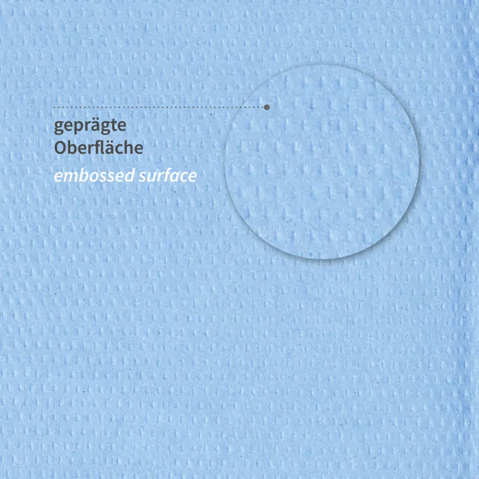HygoClean 30404, Recycling-Papierhandtücher, 2-lagig, V/ZZ-Falzung, Blau, image 3, gallery thumbnail