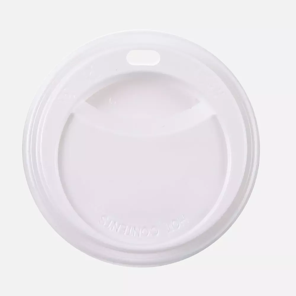 HygoStar 40036, PS Paper Cup Lids, Ø 80 mm, White, image 1