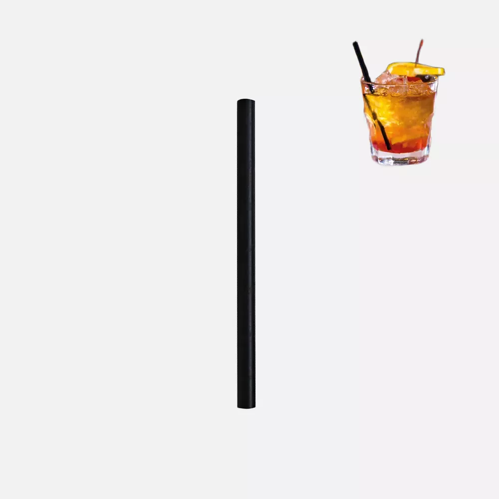 NATUREStar 421300, Cocktail Organic Paper Straws, FSC®-mix, ø 8 mm, 130 mm, Black, image 2
