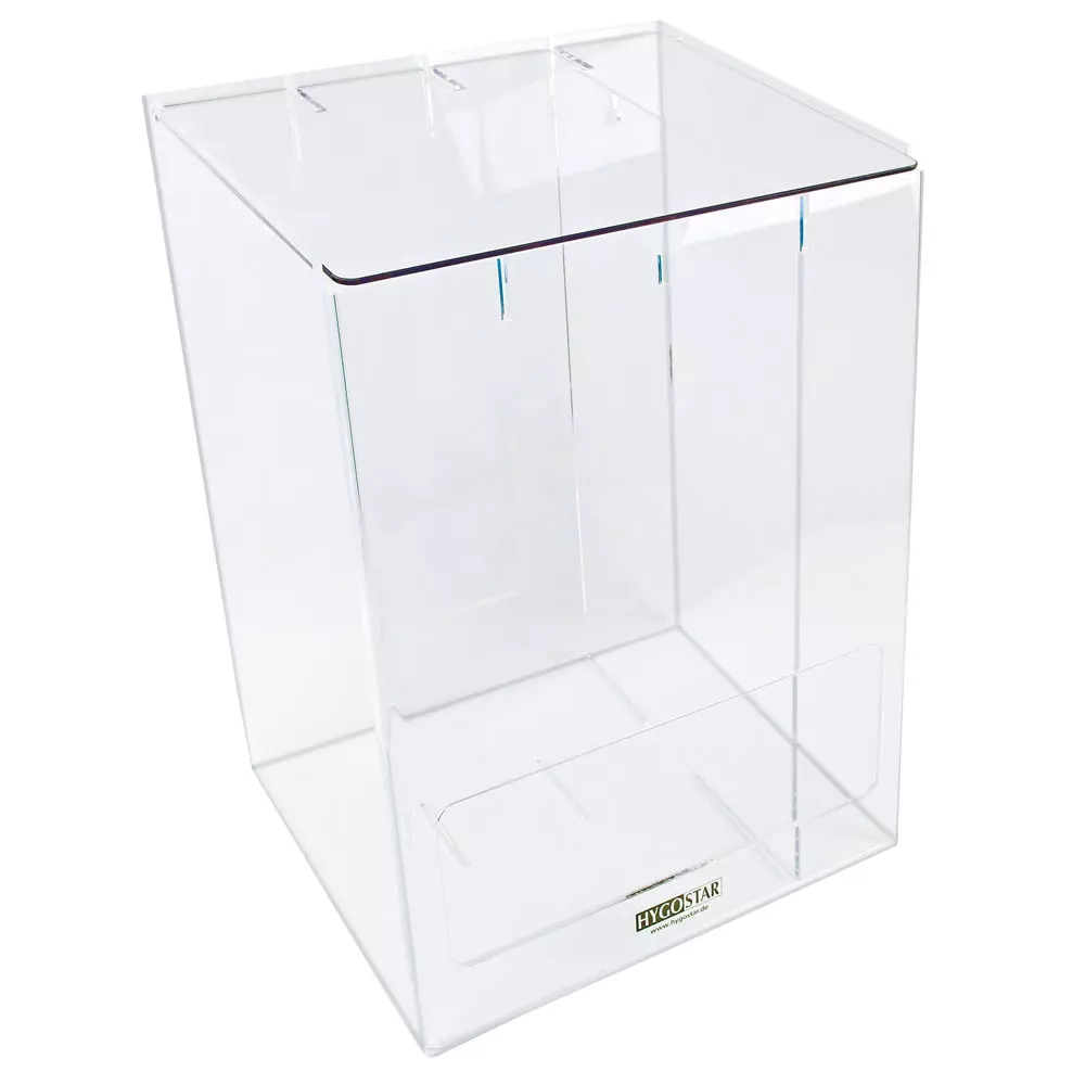 Hygostar 88950, Double Dispenser for Disposable Clothing, Acrylic, image 1