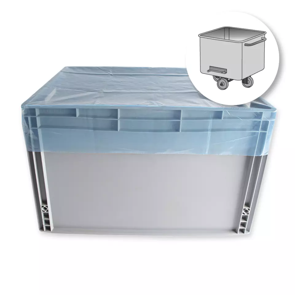 HygoStar 52226, LDPE Loading Trolley Covers, 850 x 650 mm, Blue, image 1, gallery thumbnail