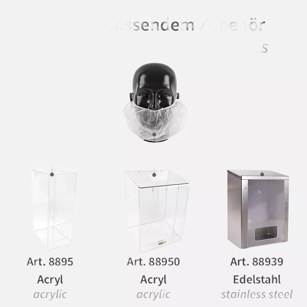 HygoStar 29220, PP Bartschutz mit Ohrschlaufen, Weiß, image 4