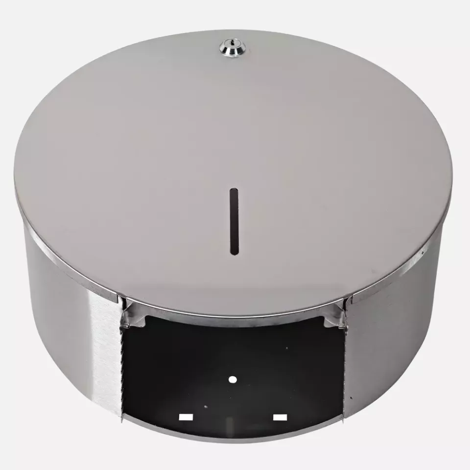 HygoStar 88964, Jumbo Toilet Paper Dispenser, Stainless Steel, image 3, gallery thumbnail