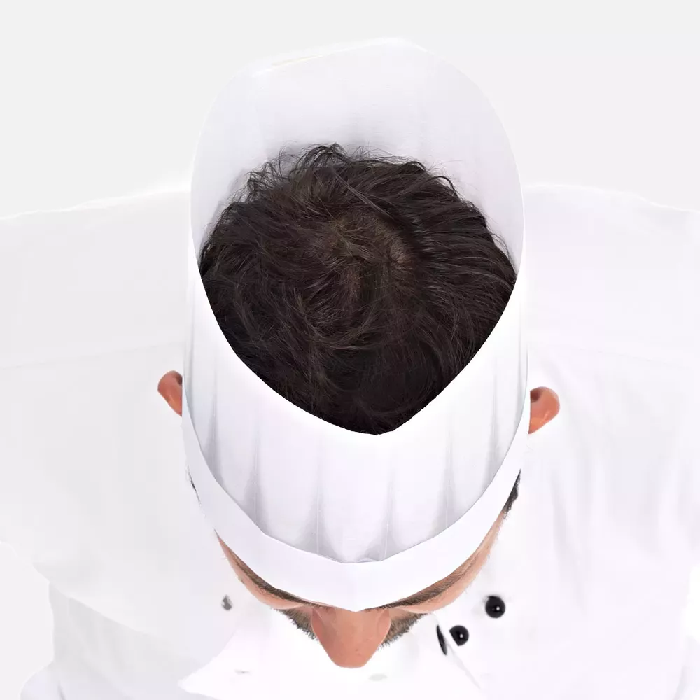 HygoStar 0970, Europa Extra Viscose Chef's Hat, 22 cm, White, Exposed, image 5