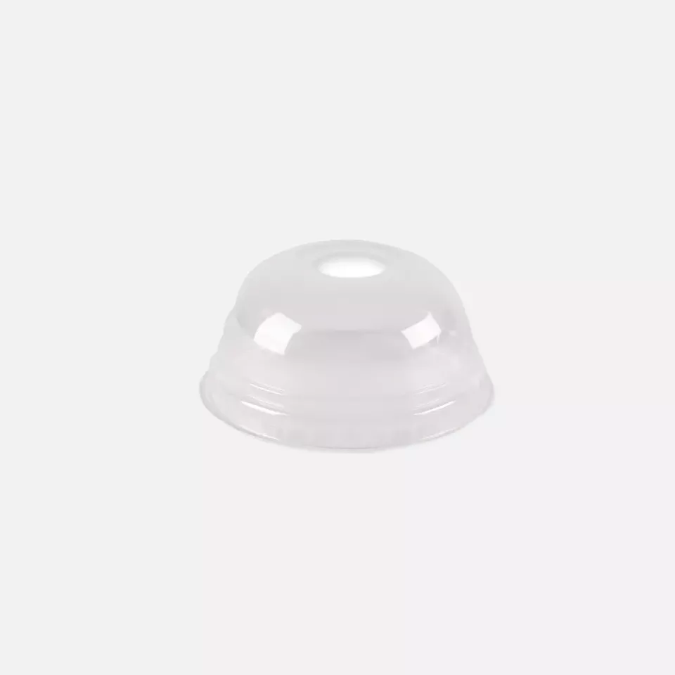 NATUREStar 423860, PLA Lids with Straw Slot for Cold Beverages Cups, ø 78 mm, image 1, gallery thumbnail