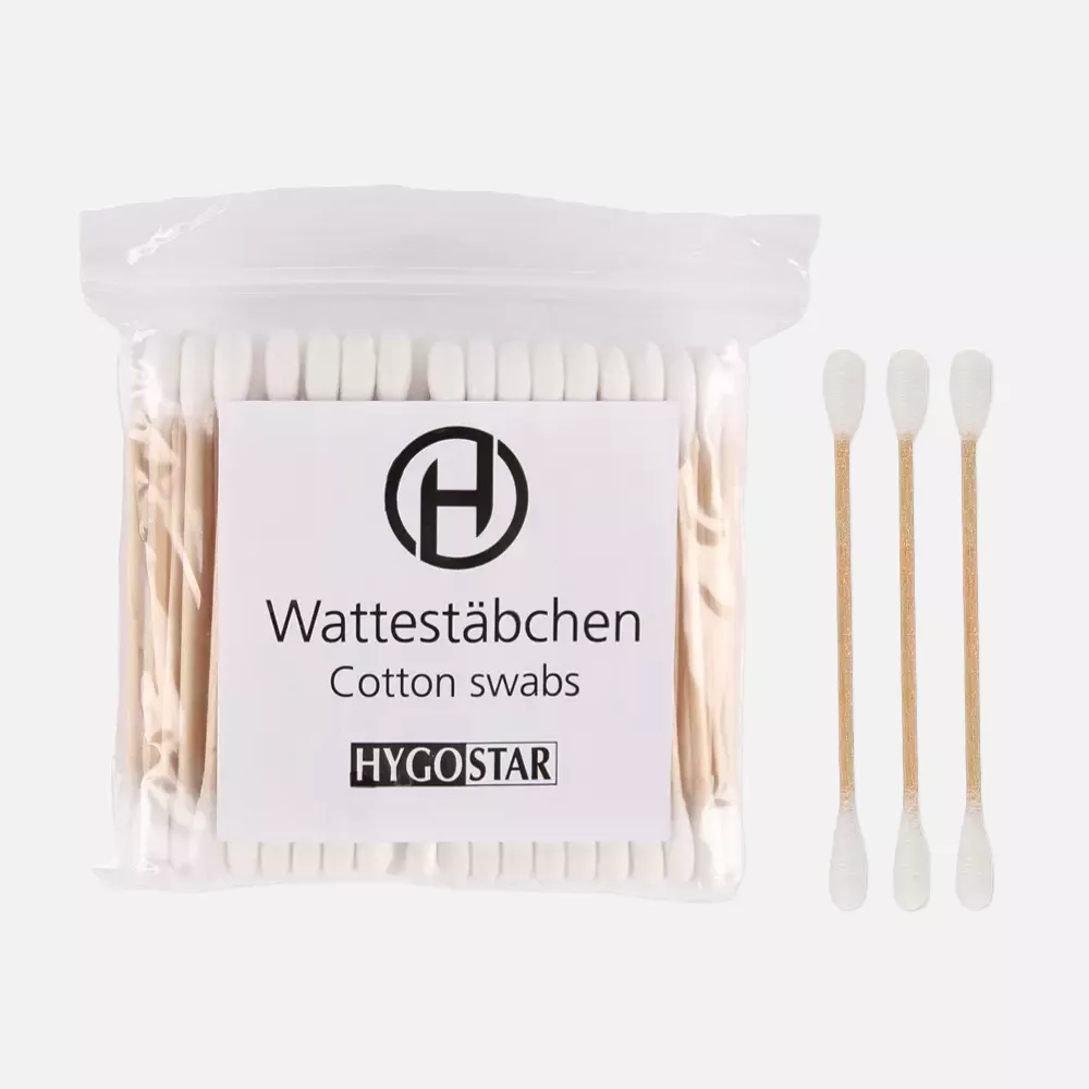 HygoStar 556120, Wood/Cotton Cotton Swabs, 5 x 70 mm, image 1