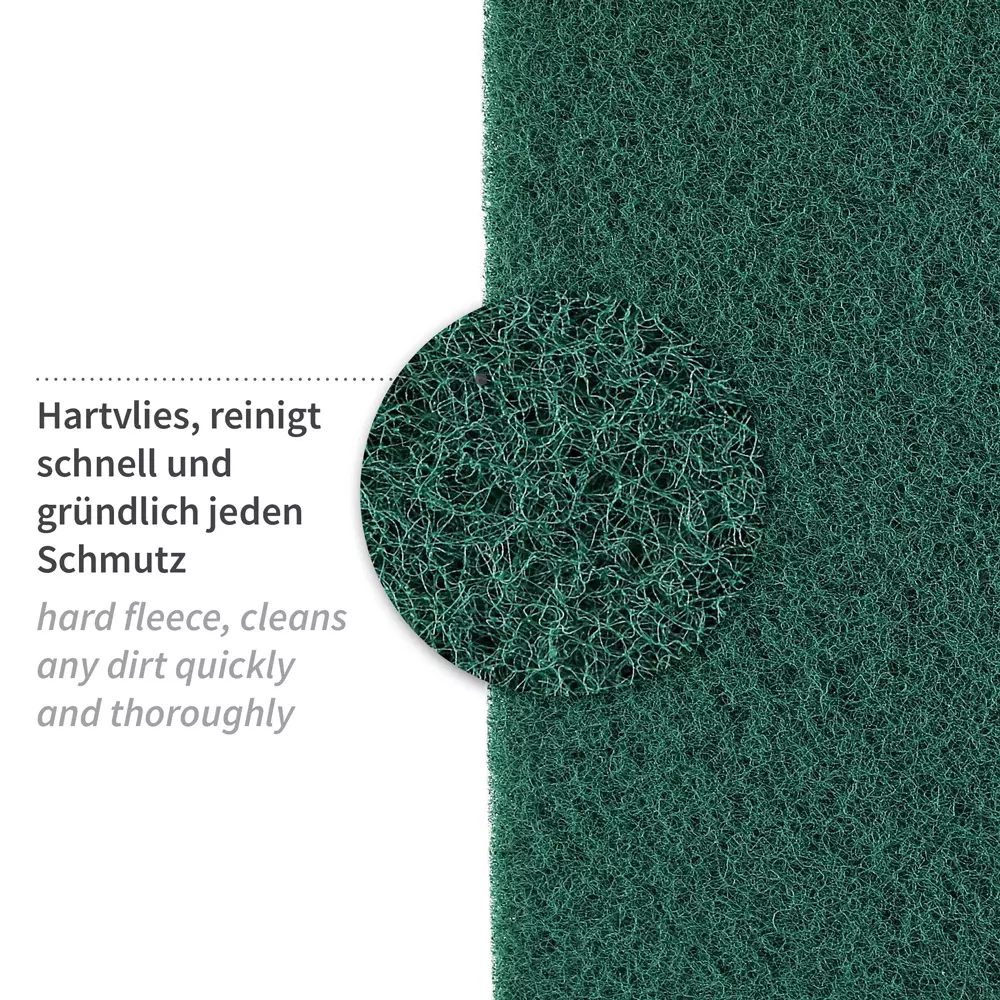 HygoClean 30157, Harte Vlies-Scheuerpads, 25 x 11,5 cm, Grün, image 2