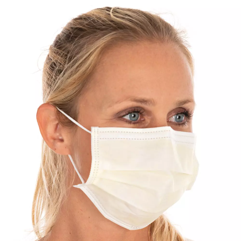 HygoStar 29149, Civil Use 3-Ply PP Face Masks, Yellow, image 2