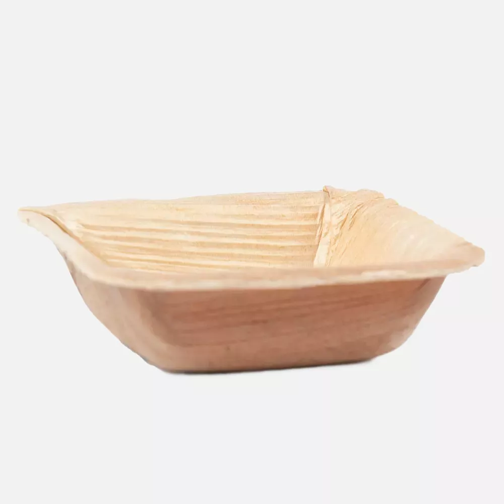 Franz Mensch 410621, Organic Palm Leaf Fingerfood Trays, Square, 30 ml, 65 x mm, image 1