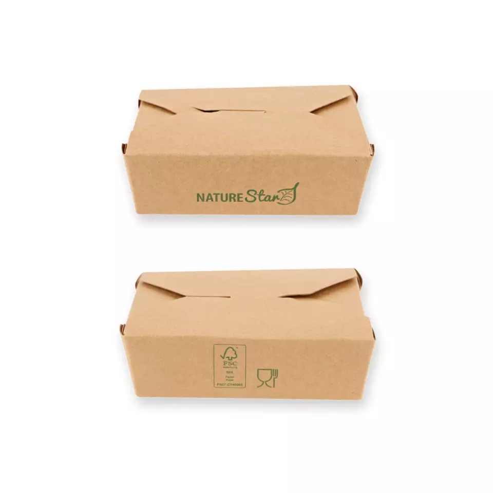 NATUREStar 417312, Menu Kraft Paper/PE Organic Food Boxes, 130 x 105 x 35 mm, FSC®-Mix, image 6, gallery thumbnail