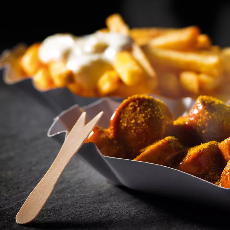 NATUREStar 38851, Organic Wood French Fries Forks, 90 mm, image 4, gallery thumbnail