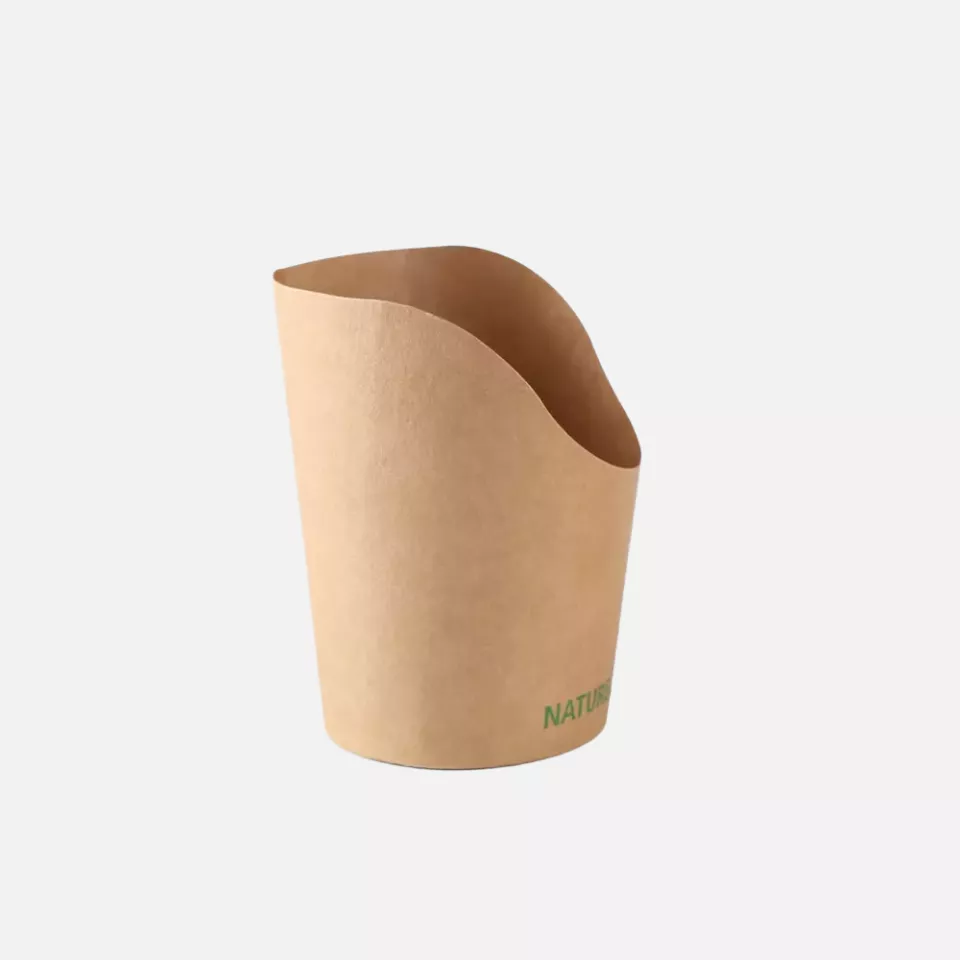 NATUREStar 416619, Wrap Organic Kraft Paper/PLA Snack Cups, 200 ml, ø 60 mm, 100 mm, image 1, gallery thumbnail