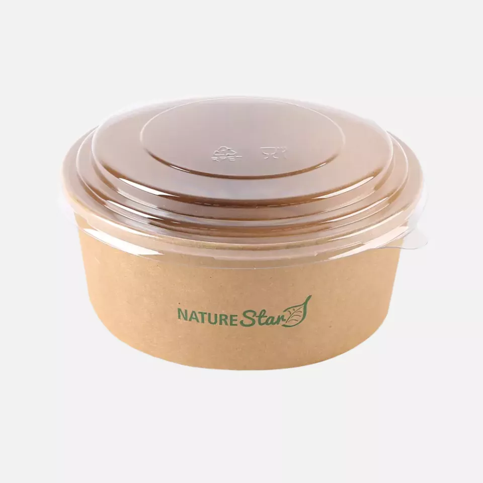 NATUREStar 417175, Caesar Organic Salad Bowls, 750 ml, Ø 150 mm, Kraft Paper/PE, FSC®-mix, image 6, gallery thumbnail
