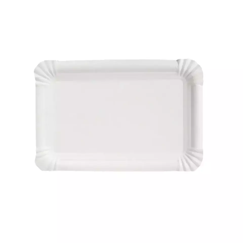 NATUREStar 41514, Organic Virgin Fibre Carton Paper Plates, 130 x 200 mm, Rectangular