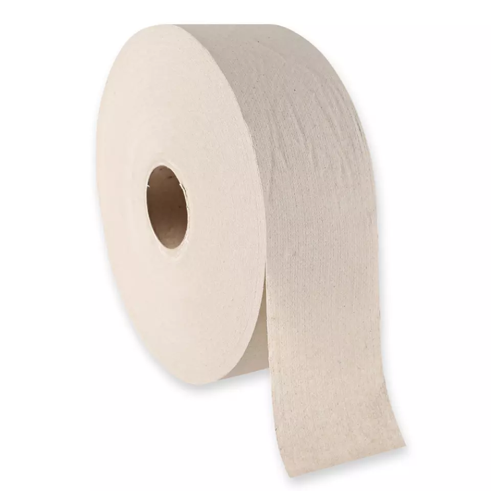 HygoClean 304310, Jumbo 1-lagig Recycling-Toilettenpapier, Natur