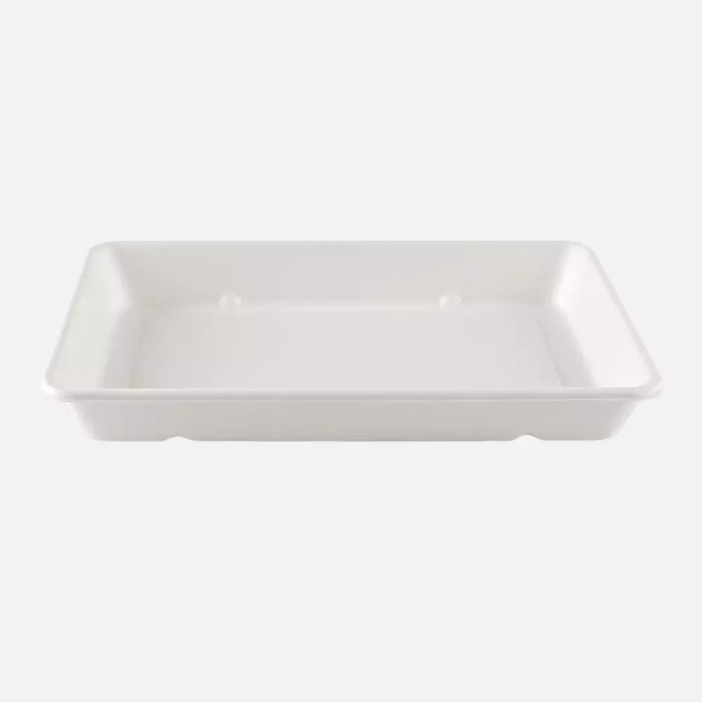 NATUREStar 411440, Classico Organic Rectangular Bagasse Trays, 230 x 156 x 31 mm, 900 ml, image 3