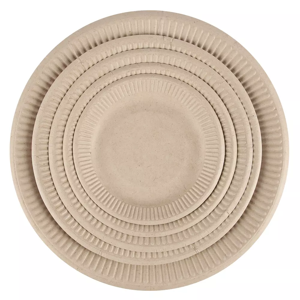 NATUREStar 410520, Organic Bagasse Snack Plates, Ø 206 mm