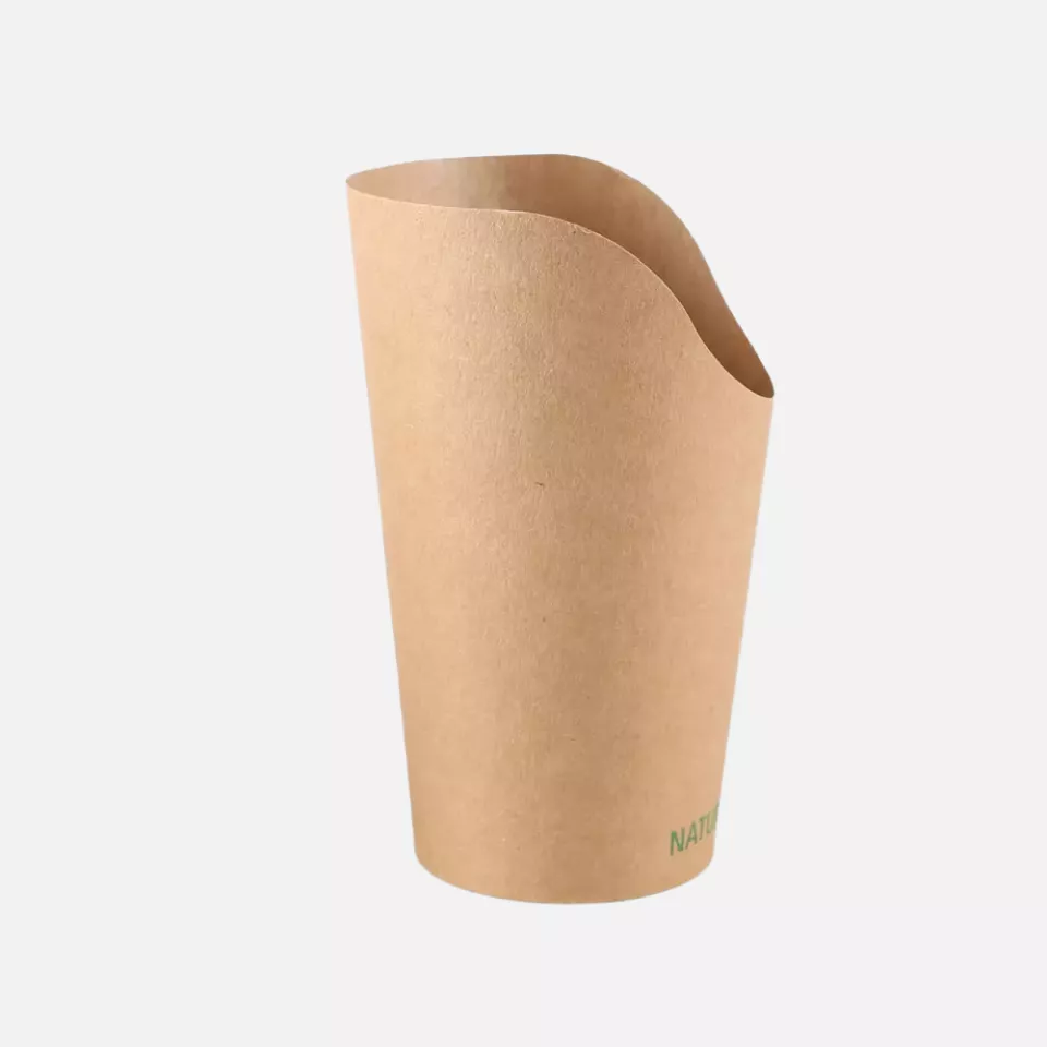 NATUREStar 416649, Kraft Paper/PLA Snack Cups, Wrap, 400 ml, ø 60 mm, 135 mm, image 1, gallery thumbnail