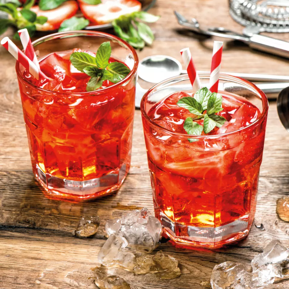 NATUREStar 421350, Cocktail Organic Paper Straws, FSC®-mix, red/white striped, ø 8 mm, 130 mm, image 6, gallery thumbnail