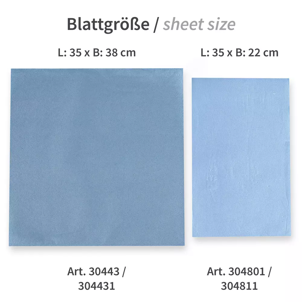HygoClean 304811, Recycled Paper Cleaning Papers, 3-Ply, Blue, image 4