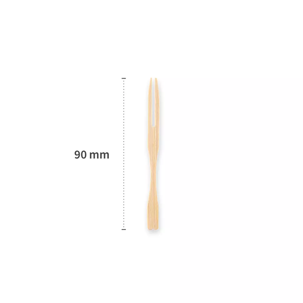 NATUREStar 388511, Organic Bamboo Fruit Forks, 90 mm, Natural, image 2