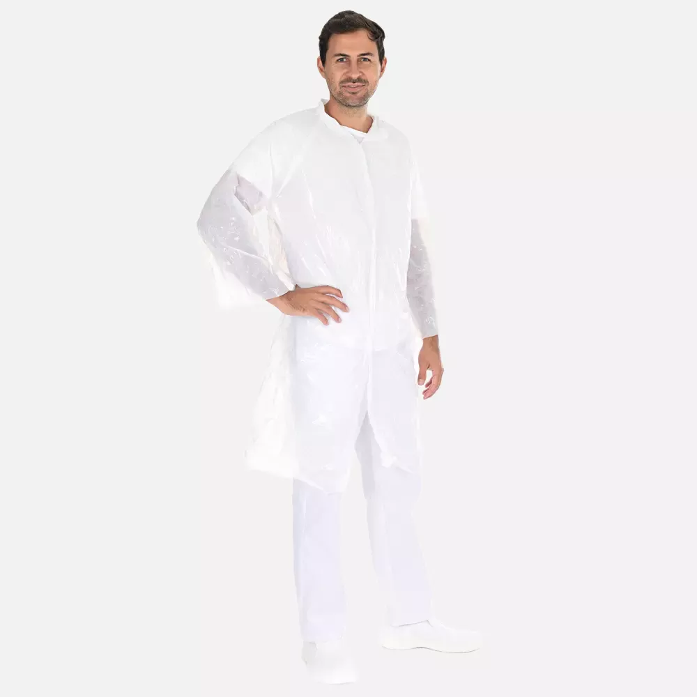 HygoStar 2732, Visitor PE Gowns, Push Button, image 2