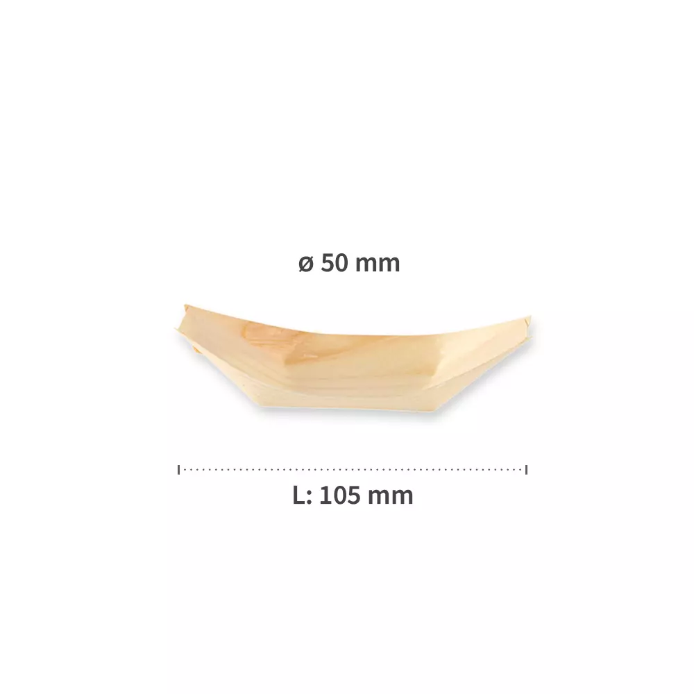 NATUREStar 38832, Organic Wood Fingerfood Boat, 105 x 50 mm, image 4