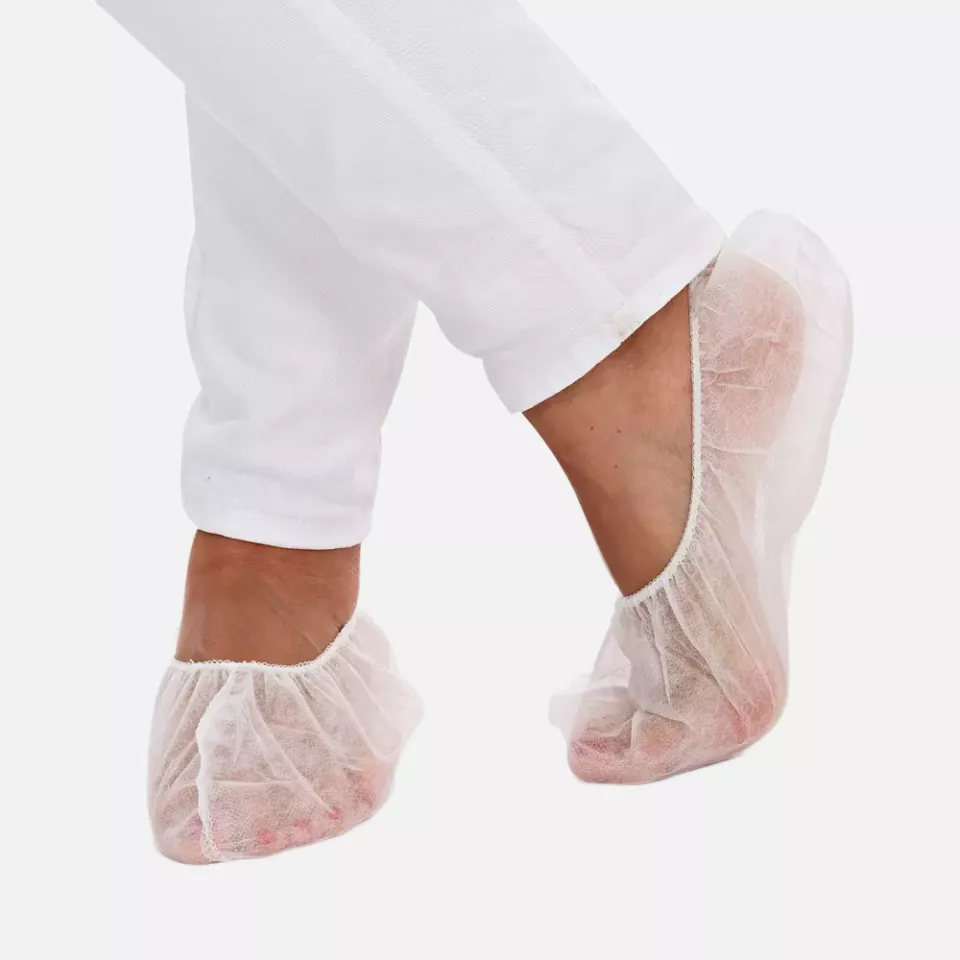 HygoStar 28741, Disposable PP Footies, 43-50, White, image 1, gallery thumbnail