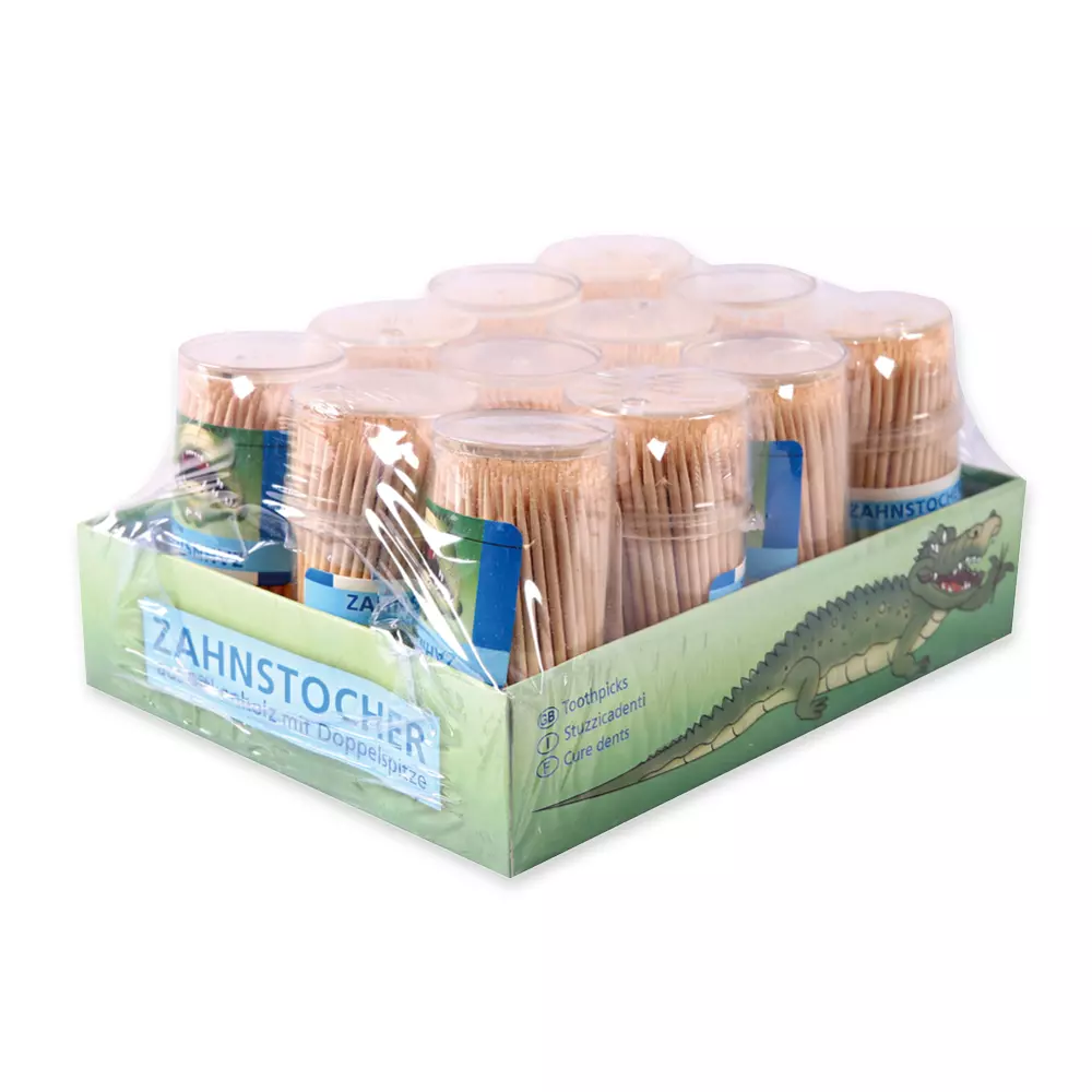 NATUREStar 38813, Organic Wood Toothpicks, 65 mm, Loose in Plastic Dispenser, image 3