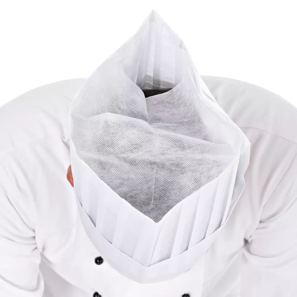 HygoStar 00972, Le Grand Chef Exposed Viscose Chef's Hats, 30 cm, White, image 2